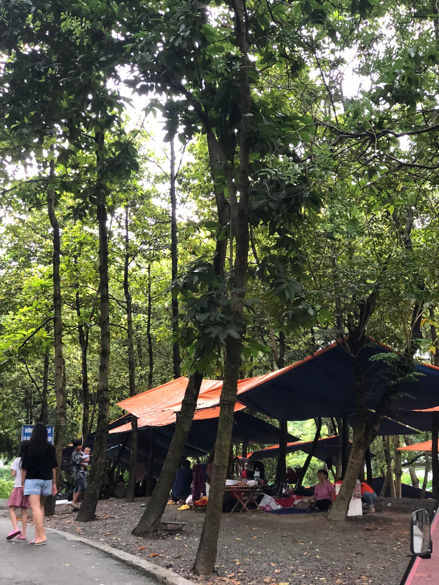 Bạt xanh cam che phủ hàng hóa, che công trình, làm mái hiên, phơi nông sản hay lót sàn.